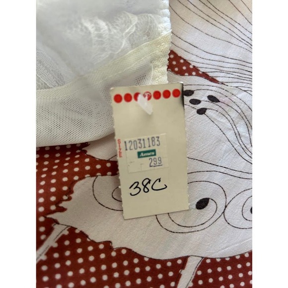 Vintage 60s bra size 38C mrs maisel bullet new old stock white lace - Picture 10 of 13